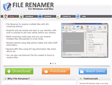 Tablet Screenshot of filerenamer.net